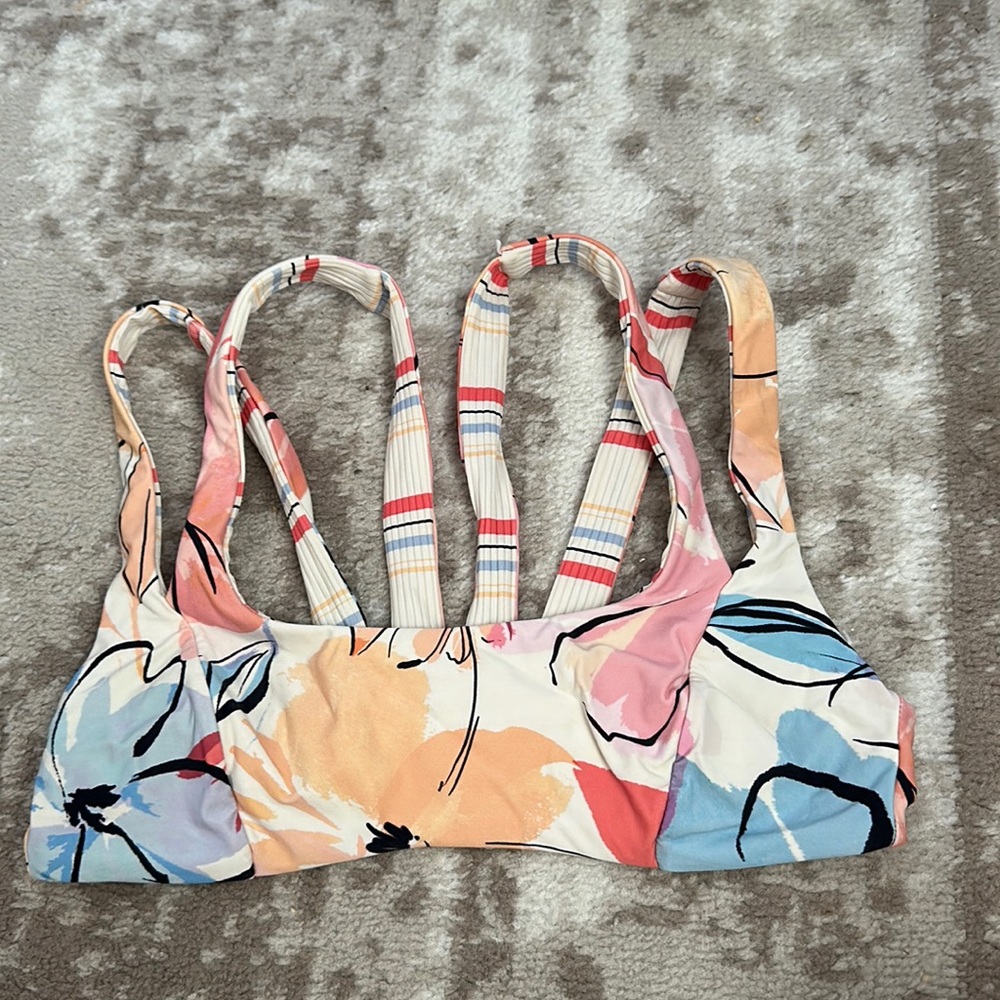 Florida boutique XS swim top, reversible, worn twice!